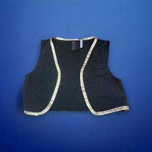 H&M Black Gold Boys Costume Aladdin Style Outfit Size 4-6 Dress Up